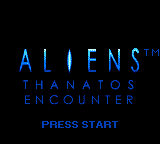 Aliens - Thanatos Encounter Title Screen